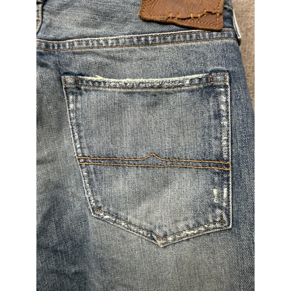 Denim & Supply Ralph Lauren Jeans 31x32 USA Flag Eagle Distressed Slim Vintage - Picture 16 of 16